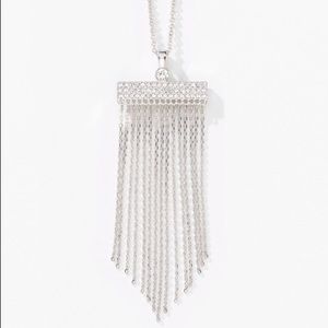 On the fringe- Touchstone Crystal necklace.